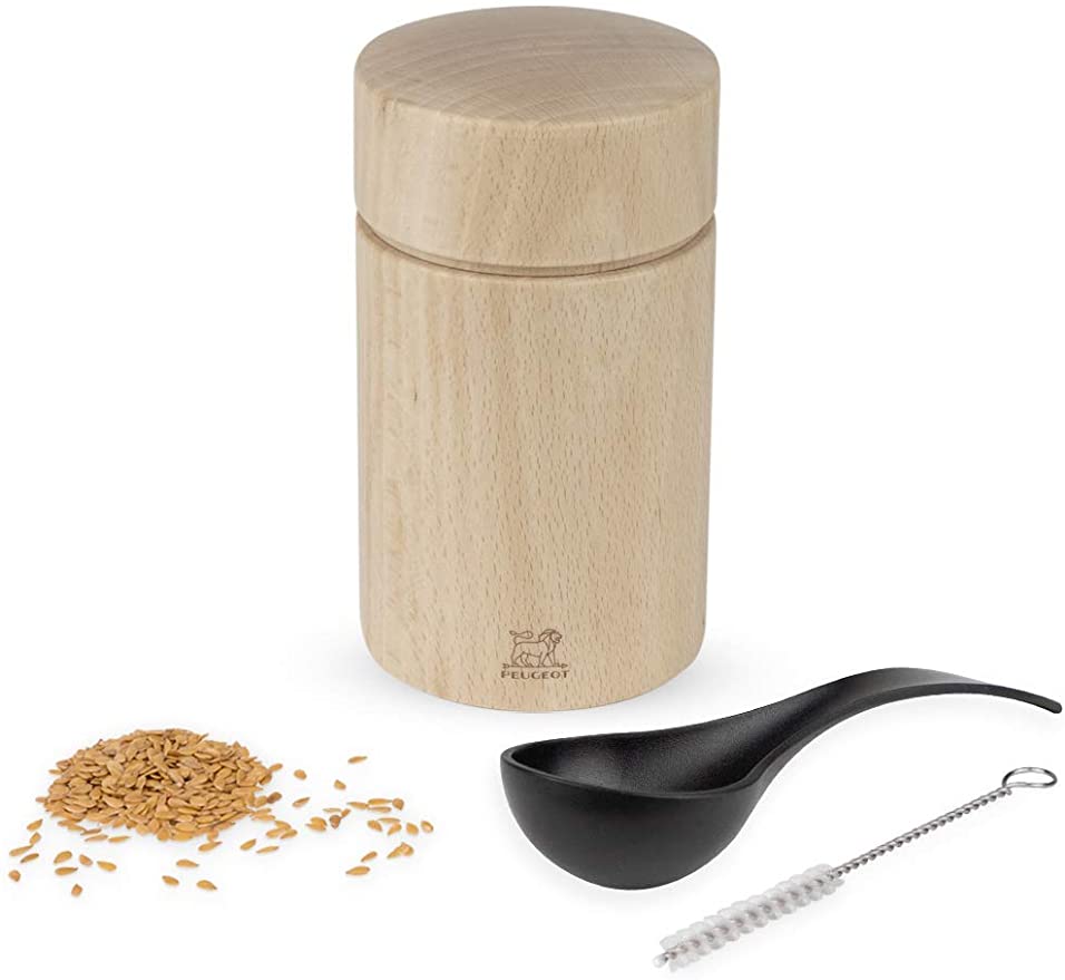 Peugeot Isen Naka Moulin à graine de lin bois naturel 11cm