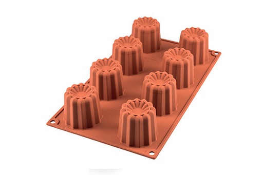[20.050.00.0060] Silikomart Moule Multi Cannelé Bordelais grand SF050